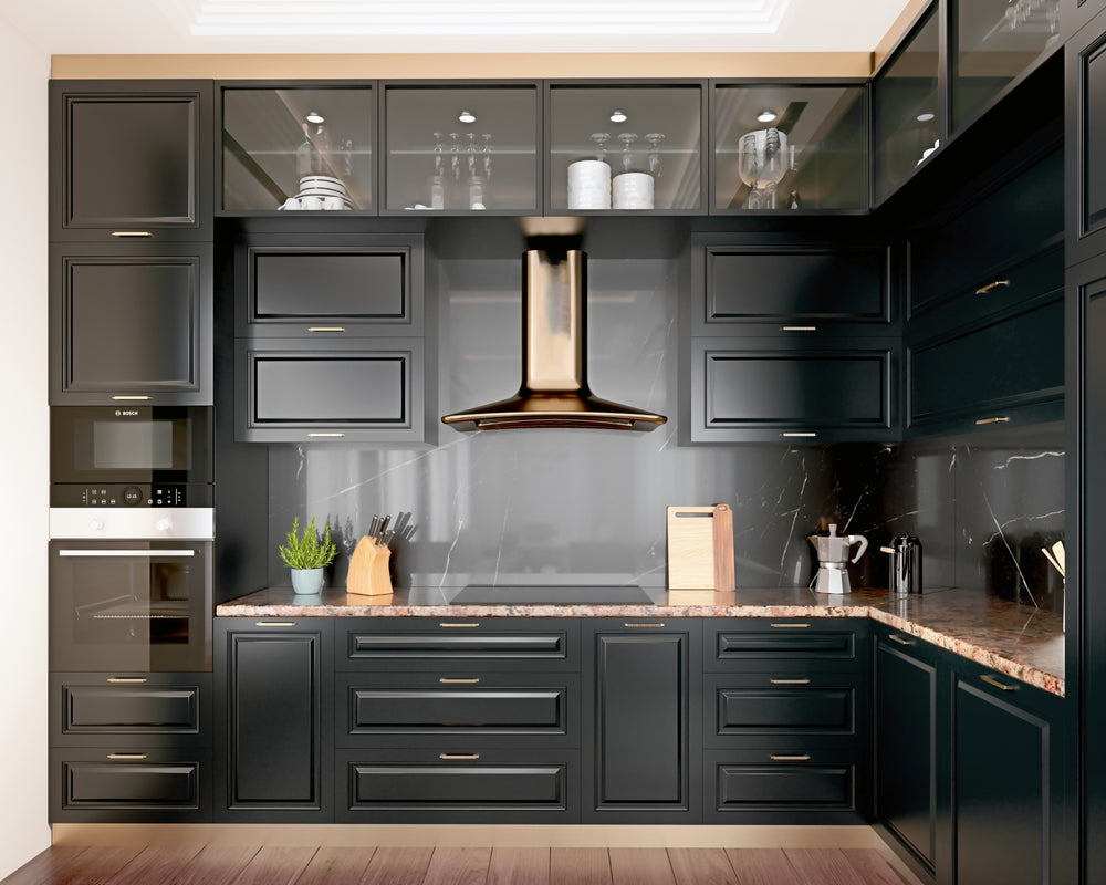 Black Kitchen Furniture and Edgy Details to Inspire You