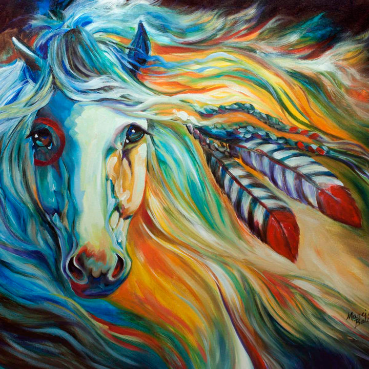 White Horse Eye Art: Canvas Prints, Frames & Posters