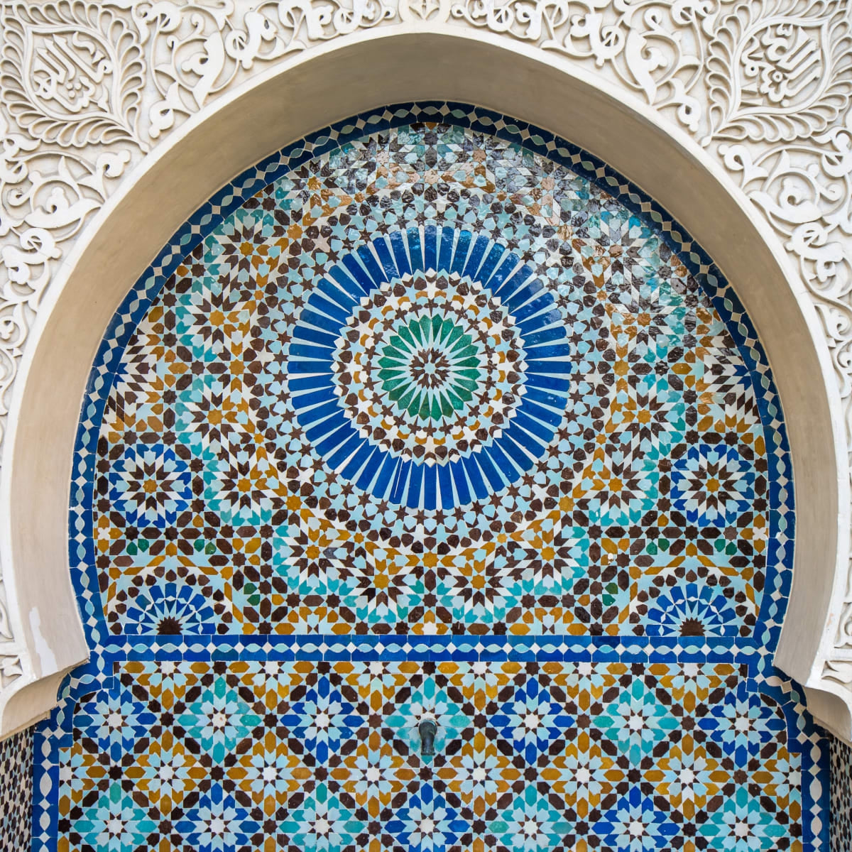 Arabisk Wall Art Arabesque Mosaic Tile - MEC - Bespoke Luxury Mosaics