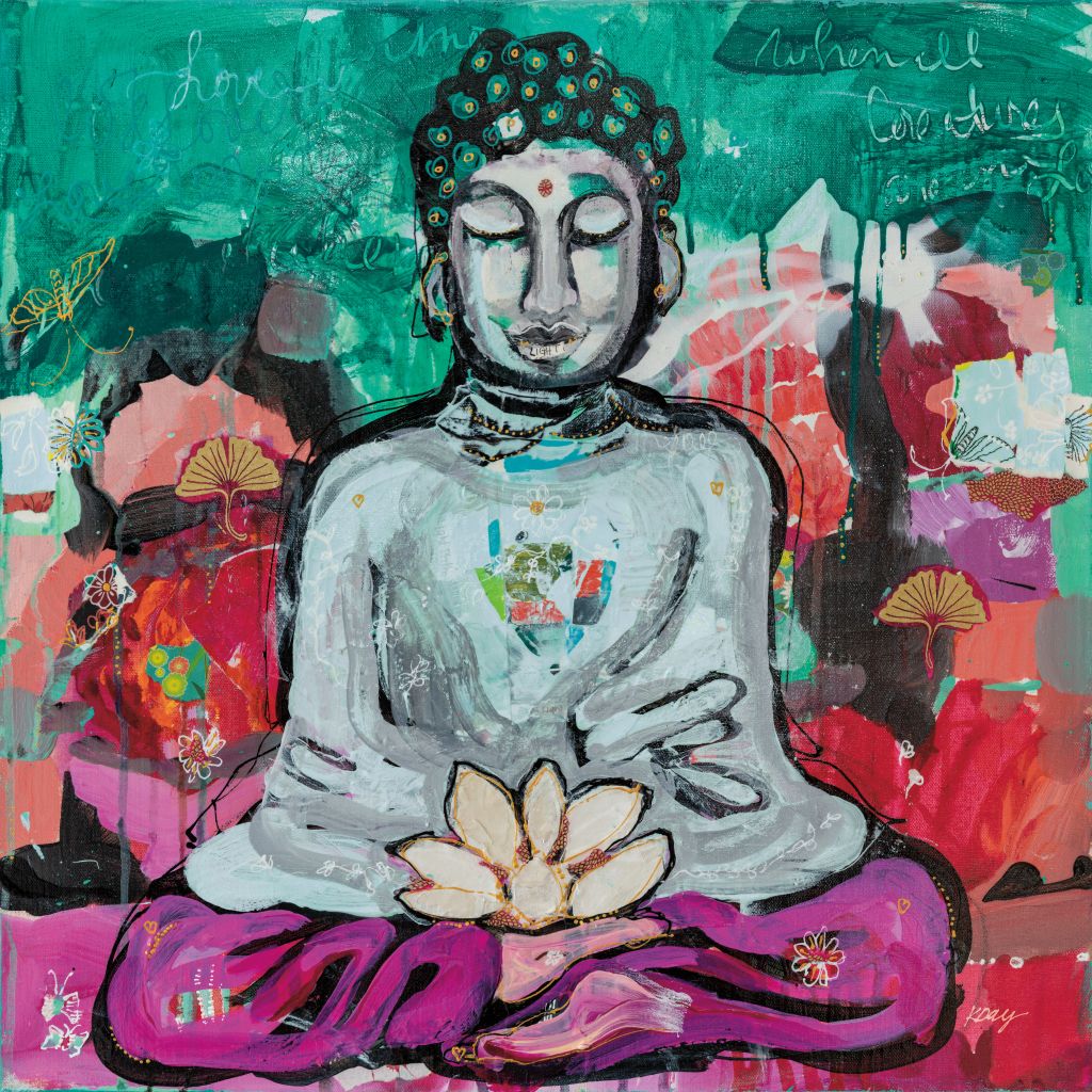 buddha painting acrylic