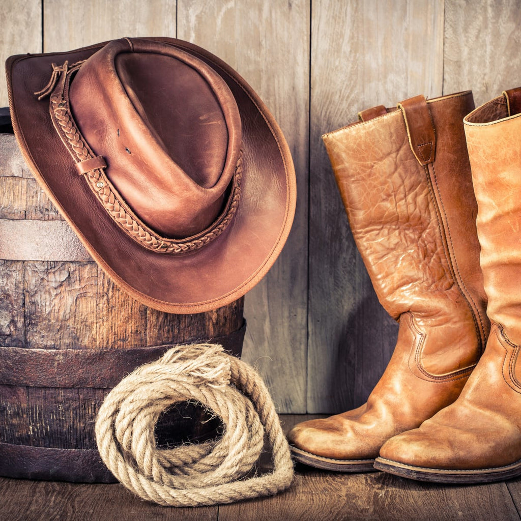 Cowboys Inspired Colors Cowboy Hat and Boots