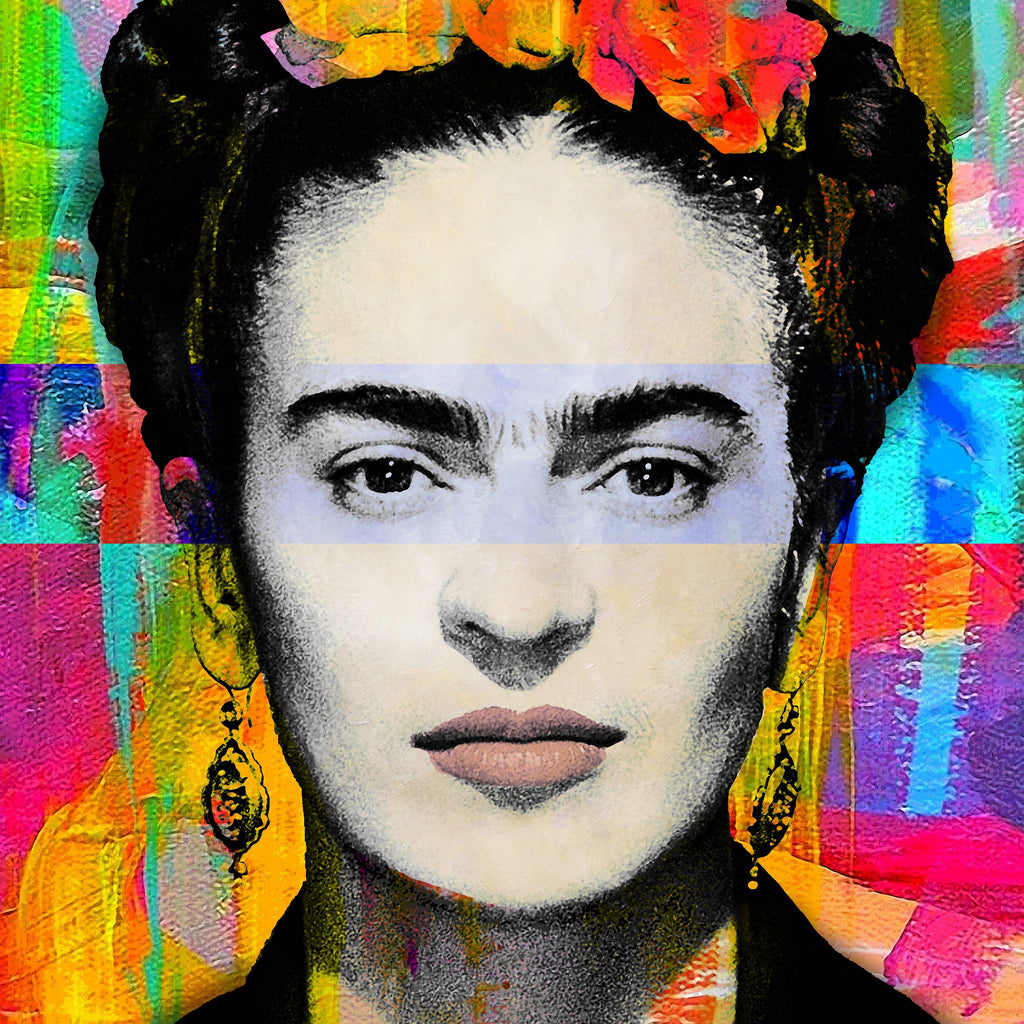 Fridas Flower Fancy print by Kristy Rice