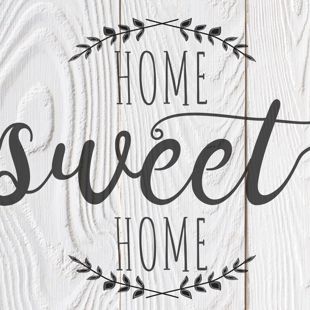 Home Sweet Home Print, Home Sweet Home Printable, Simple Typography Print,  Home Decor Print, Printable Art, Greenery