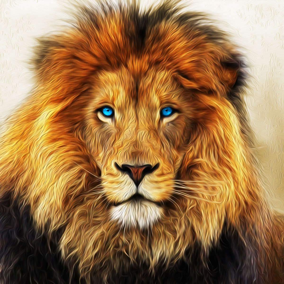 lion head art