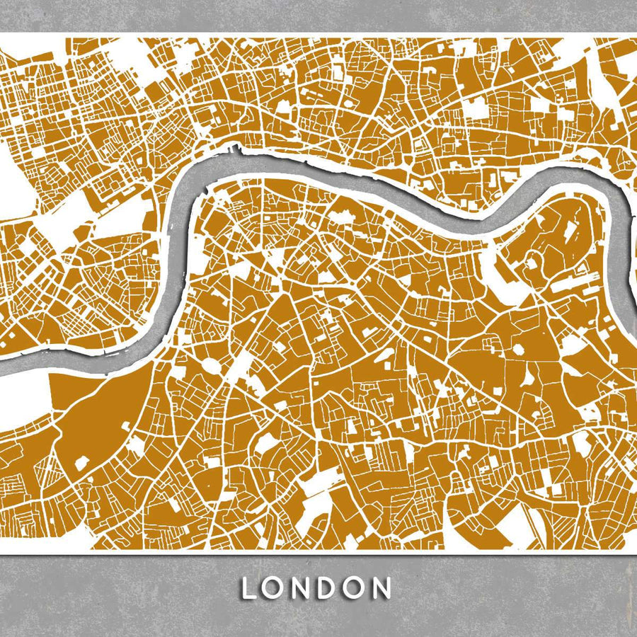 London Skyline City Map Wall art | Elephant Stock