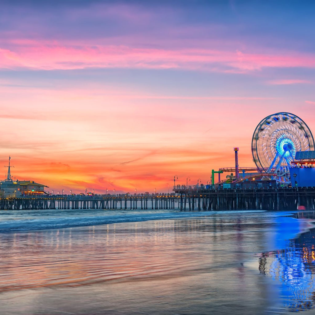 Santa Monica Pier Wall Art | Prints, Framed Prints And Multi Panel Art