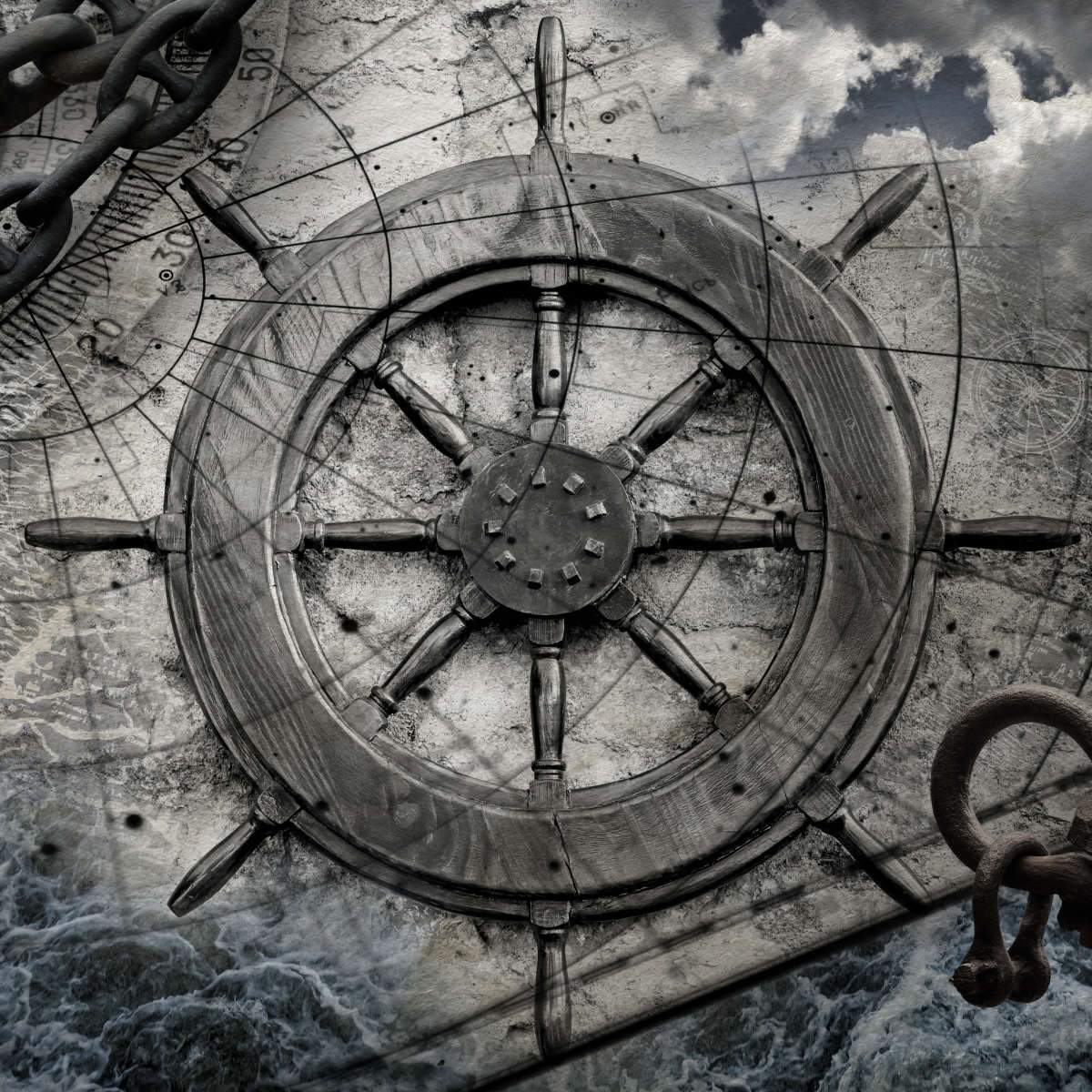 Nautical Steering Wheel Fishing Net Wall Decoration – Nautical Gift Bin