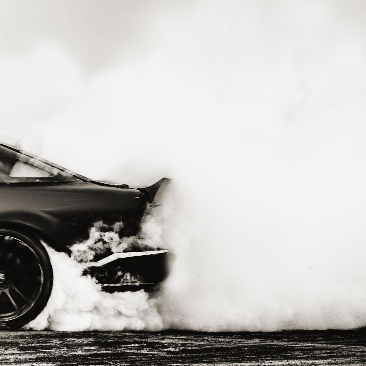 Drift Car Tyre Smoke Boys Wallpaper Mural