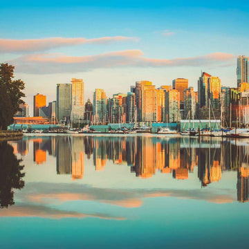 Vancouver Skyline At Sunset Wall art | Elephant Stock