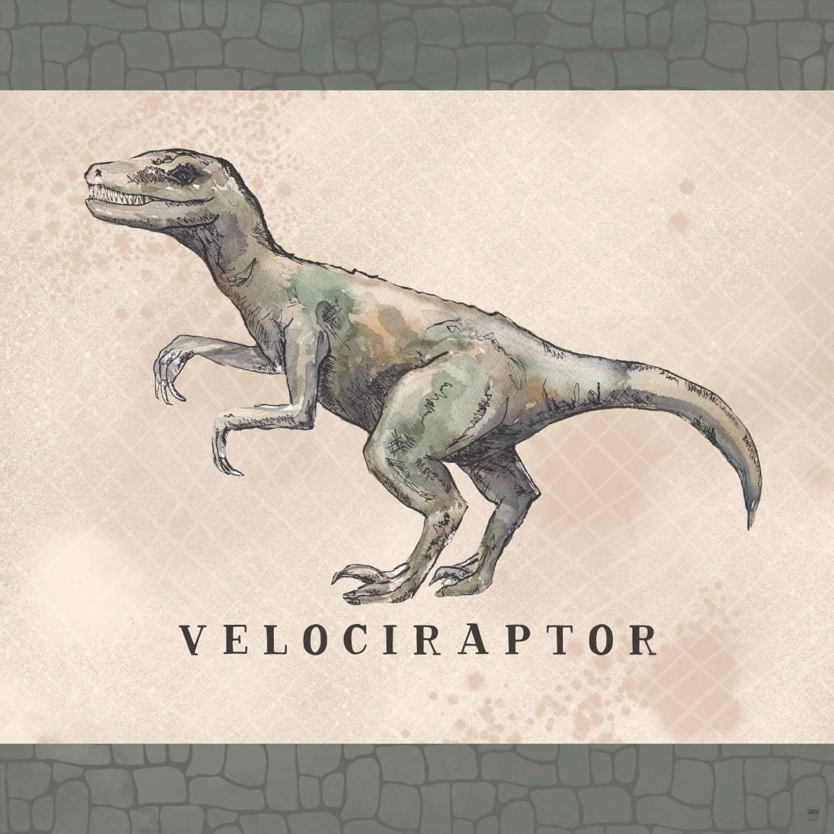 Velociraptor Wall Art