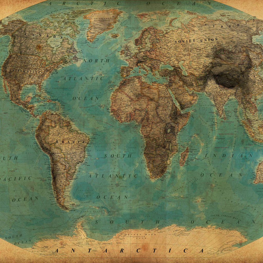 Mappemonde Vintage - world-maps