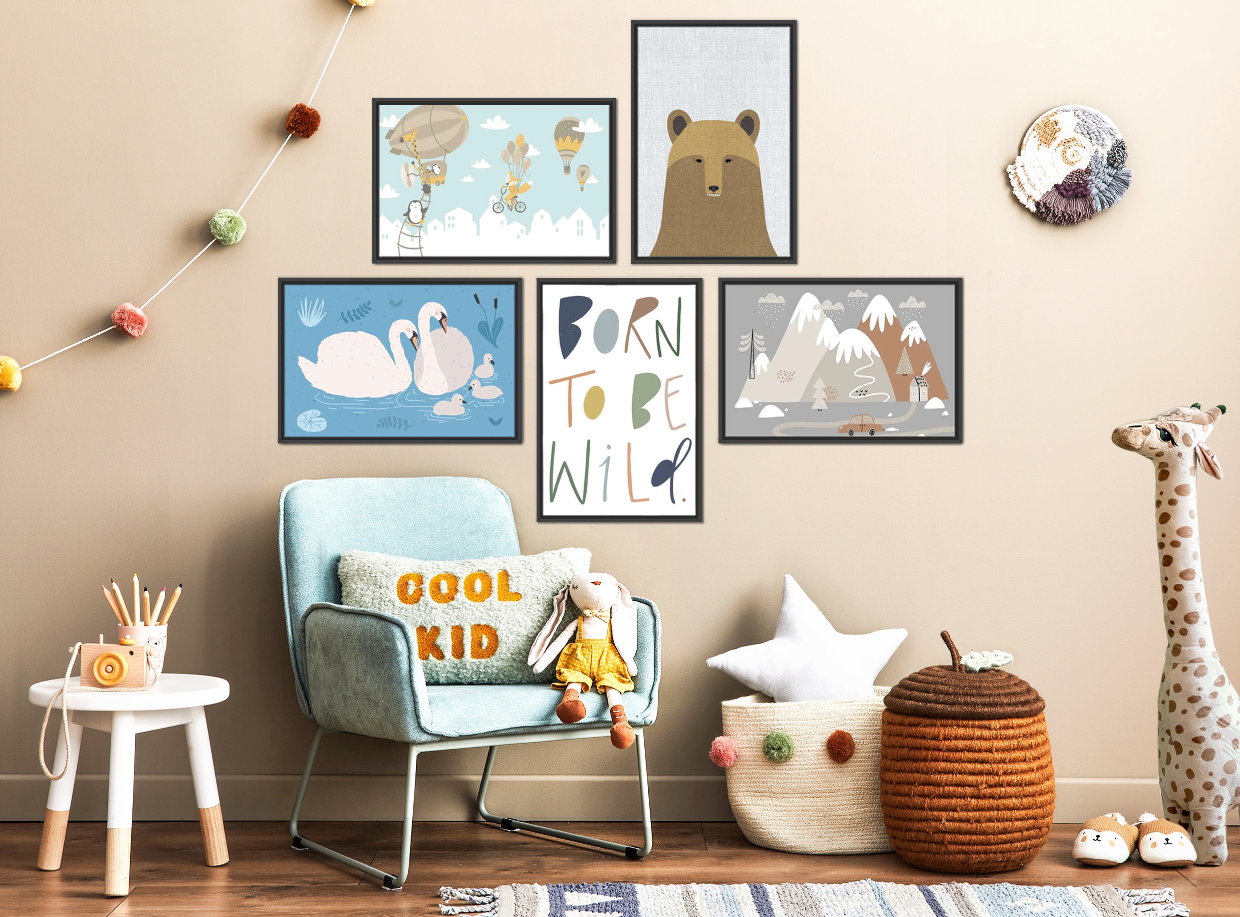 Educational Nursery Gallery Wall